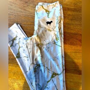 Goldsheep marble leggings size small